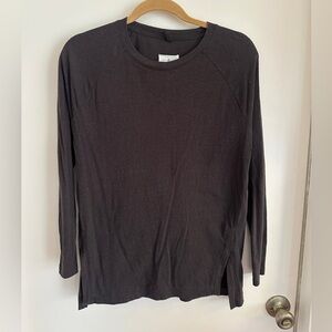 Lou & Grey Charcoal Long Sleeve Tunic T-Shirt - Size XS